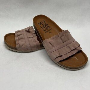 MIZ MOOZ ROCIO WOMEN'S SLIP ON SUEDE SANDALROSE 37EU / 7US # F-21